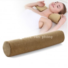 Gối tròn dài kê cổ  trị liệu hỗ trợ vai gáy GLN-05