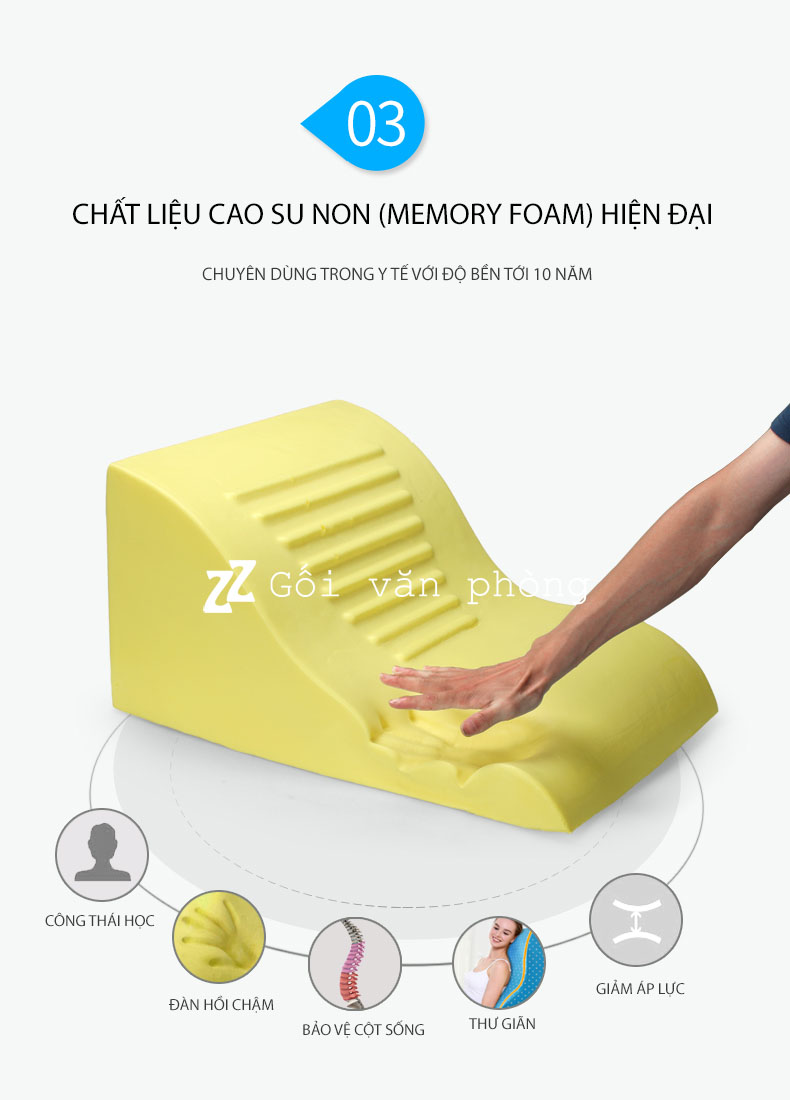 Gối cao su non