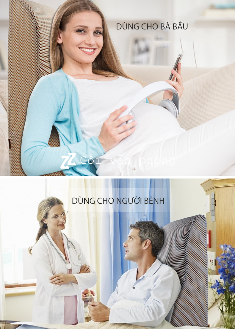 sử dụng gối