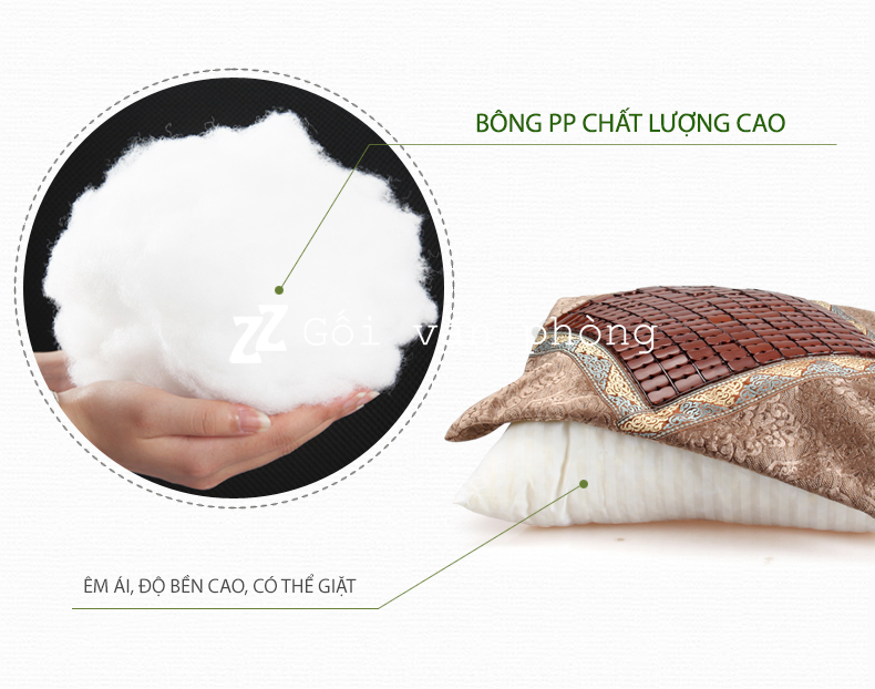 gối bông sofa